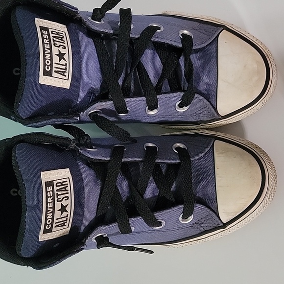 Boys Converse Chuck Taylor All Star Axel Slip-Ons, Blue/Black, Size 3, Pre-owned - Picture 5 of 13